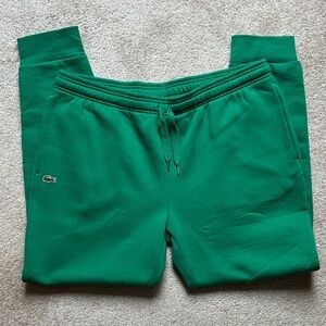 Lacoste Mens Green Sweatpants